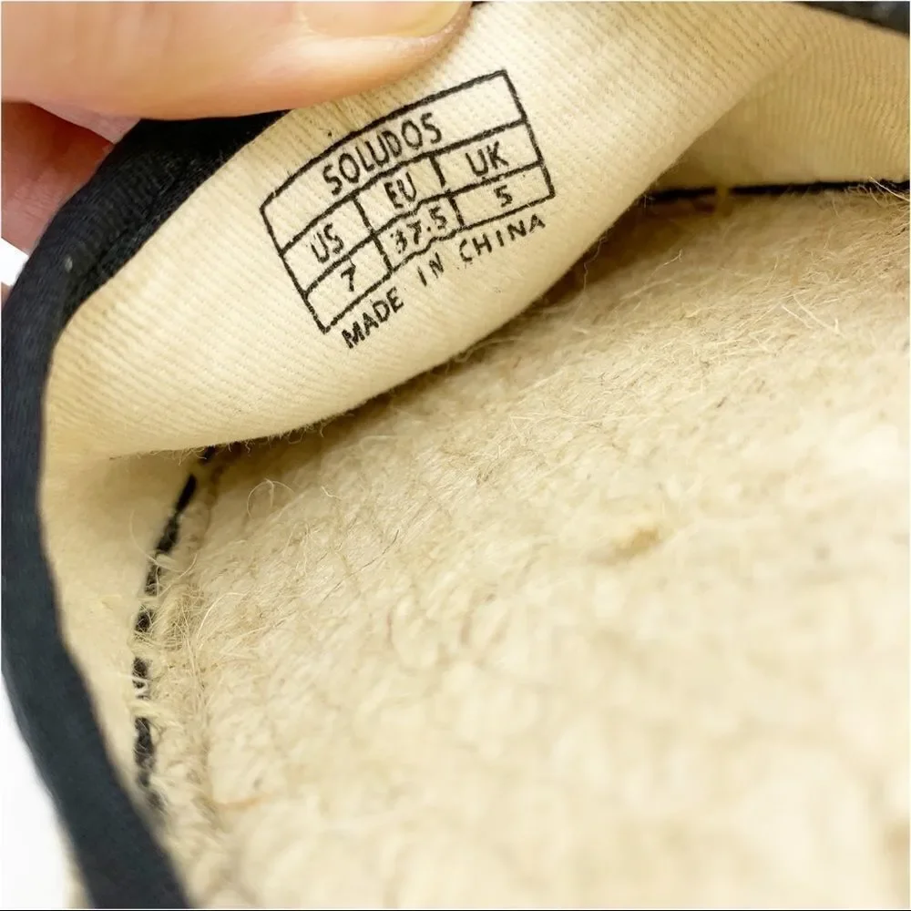 Soludos Colorful Low Heel Lace Up Espadrilles Sz 7I‎